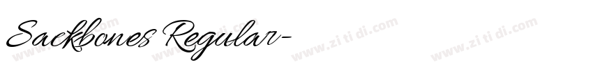 Sackbones Regular字体转换 Sackbones Regular字体转换